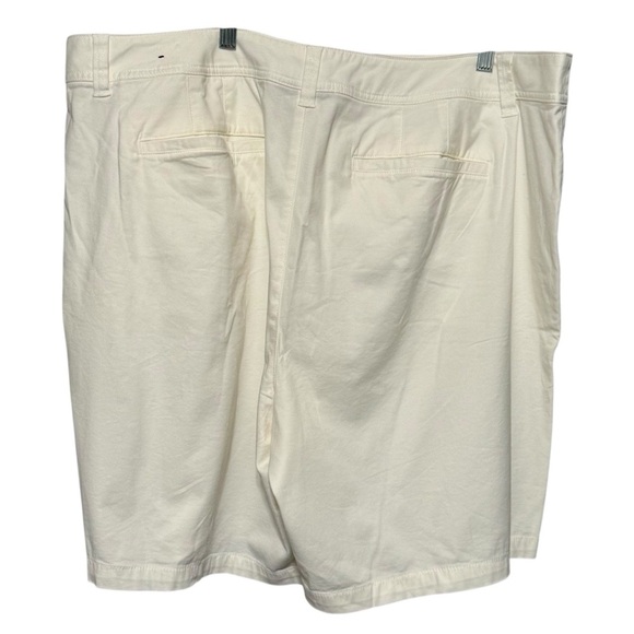 Lane Bryant New Classic White Longer Length Cotton Blend shorts size 26 - Picture 7 of 8